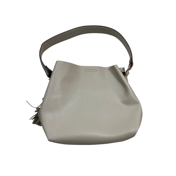 NWT Steve Madden NYC Cream Purse Handbag w/ Tassels & Charms | Dual Sided - Picture 3 of 5